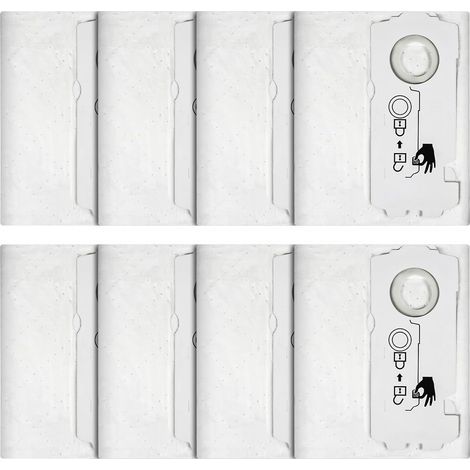 Lot de 8 sacs filtrants SELFCLEAN SC-FIS-CT MINI/MIDI-2/5 pour aspirateur Festool CT MINI/MIDI 2019+, grande capacité, pièces de rechange uniques (1/5)