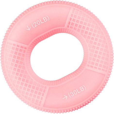 Anneau d'exercice pour les mains portable en silicone à double force, améliore la circulation sanguine, exercice pour les doigts rose (1/5)