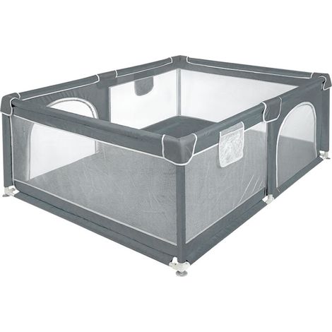 Parc Bébé - 120 x 160 x 66 cm - Maille Oxford Respirante - Pour Intérieur - 1 Pièce