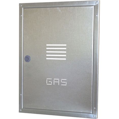 SPORTELLO IN LAMIERA ZINCATA PER CONTATORE GAS - DIM: (HXLXP): 45X35X2 CM  - CIE