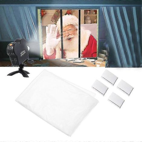 Écran de projection pour projecteur de fenêtre, cinéma de Noël