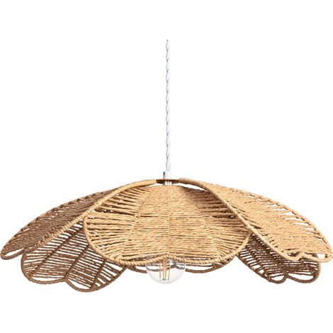 Efectoled – Suspension corde Giay brun – Design original en corde naturelle – Pour ampoule E27 – Apporte chaleur et fraîcheur à votre intérieur