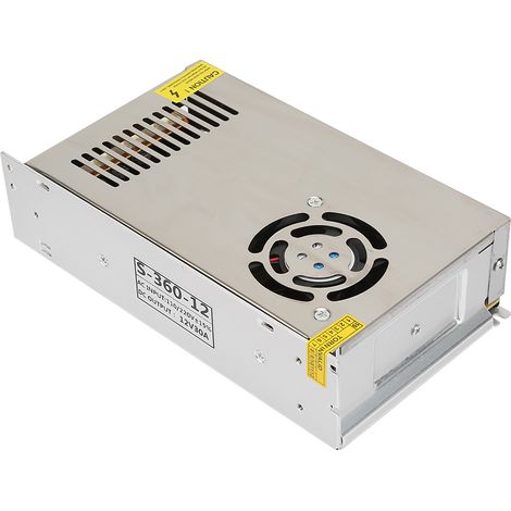 Adaptateur de commande d'alimentation à découpage LED 12 V CC 30 A pour équipements industriels (1/5)