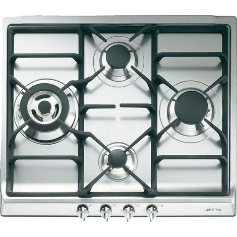 Piano cottura a gas Smeg SR60GHS inox 4 fuochi 60 cm