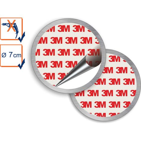 Universal Magnethalter Montageset Ø 7cm für Rauchmelder (1/5)