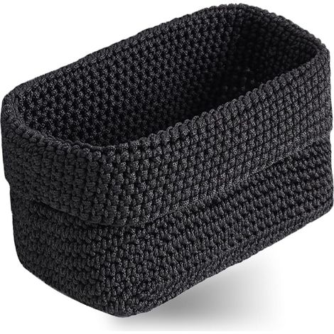 Cesta De Almacenamiento - Alambre De Acero Frío - Para Baño Sala De Estar Habitación Infantil - 21 X 15,5 X 13 Cm - 1 Unidad (1/5)