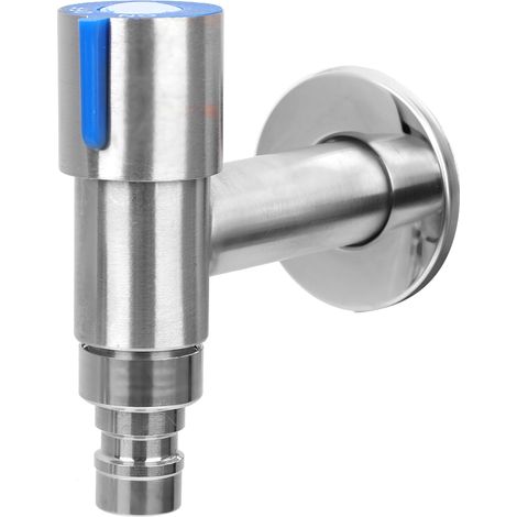 Robinet mural G1/2" en acier inoxydable pour machine à laver/salon/buanderie. (1/5)