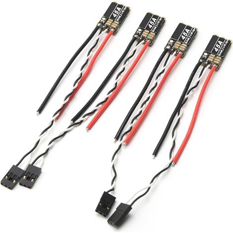 45A BLHeliS ESC 2-6S Lipo Brushless ESC Elektronischer Drehzahlregler mit eingebauter programmierbarer RGB-LED