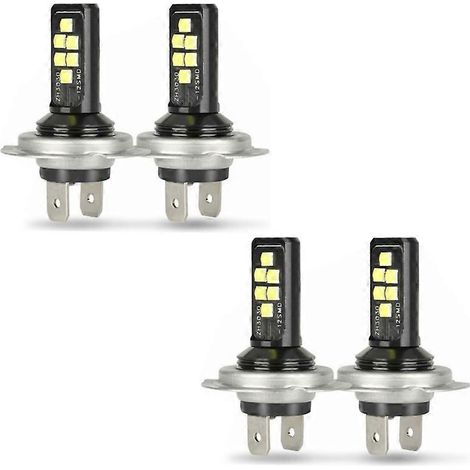 4 ampoules LED H7 pour phares (feux de croisement), 60 000 lm, 6 000 K, 220 W, blanc froid (1/5)