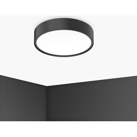 Century plafoniera blanca luxe 300 mm 17w 3000k-4000k-6500k nero bcl-1730ne (1/3)