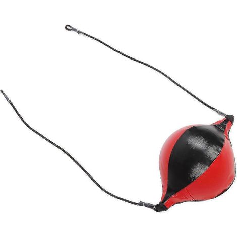 Ballon de vitesse de boxe, ballon de vitesse en cuir PU, sac de sable de boxe suspendu en forme de poire, équipement d'entraînement de boxe pour adultes et enfants. (1/5)