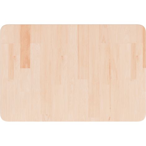 Comptoir de salle de bain 60x40x1,5 cm Bois massif non traité (1/4)