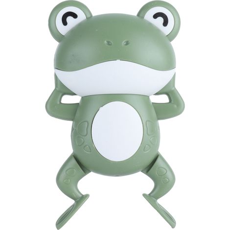 Jouets de bain grenouilles mignonnes à remontoir - Jouets flottants pour enfants, baignoire (Vert) (1/5)