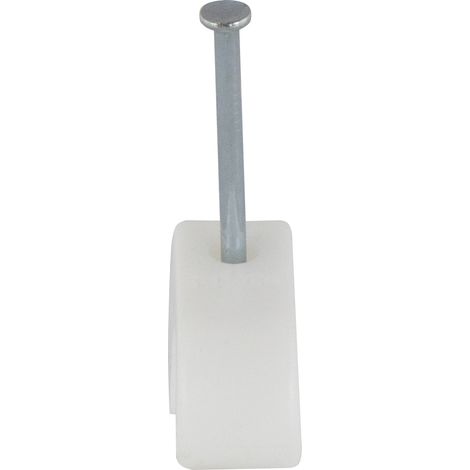 Attache clou REV avec clou, 10... 14 mm, blanc, 100 pièces