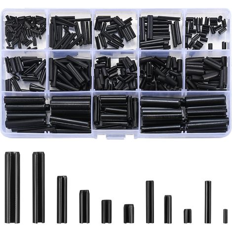 390-teiliges Federstift-Sortiment, Sicherheits-Federstifte aus Manganstahl – M1,5/M2/M2,5/M3/M4/M5/M6 (1/5)