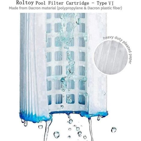 Filtre De Piscine - Type Vi - Pour Spa Bestway - 8 Pièces (1/4)