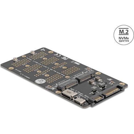 Konverter M.2 Key M NVMe SSD zu OCuLink SFF-8612 und M.2 Key B SATA SSD zu SATA