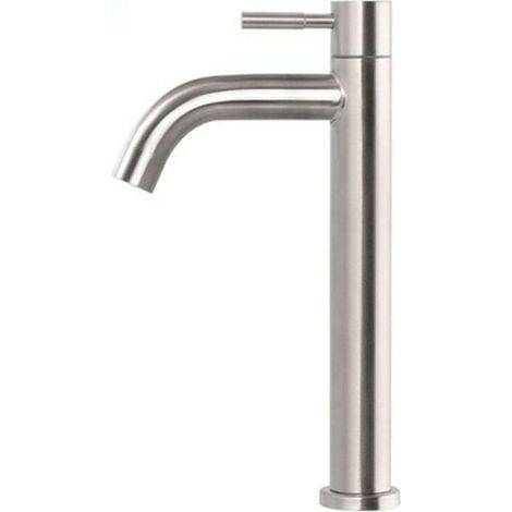 Mitigeur de lavabo Robinet de lavabo monotrou Robinet de lavabo en acier inoxydable brossé-A1 (1/5)