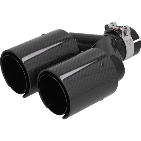 Sortie d'échappement Y double 93mm, entrée unique 63mm, tube universel pour auto 2-1, accessoire tuning inox. (1/5)