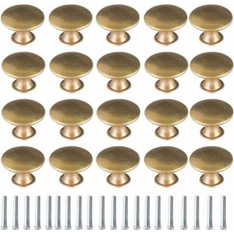 [NIEMALS VERWENDET] 20 Stück Messing-Türgriffe, Vintage-Messinggriffe, Möbelgriffe, Schubladengriffe, Möbelgriffe