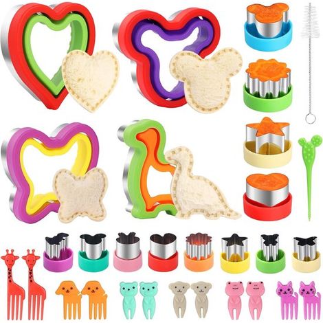 Set di 30 pezzi per tagliare e sigillare i sandwich, taglia sandwich infrangibili, taglia sandwich per portapranzi dei bambini, macchina per sandwich (1/4)