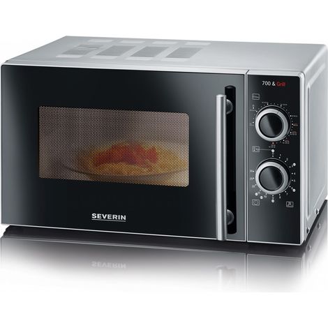 Severin MW 7771 schwarz/silber 2 in 1 mit Grillfunktion (1/5)