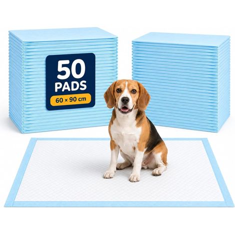 Alèse Jetable pour Chien 60 × 90 cm, 50 Pièces, Tapis Absorbant (1/5)