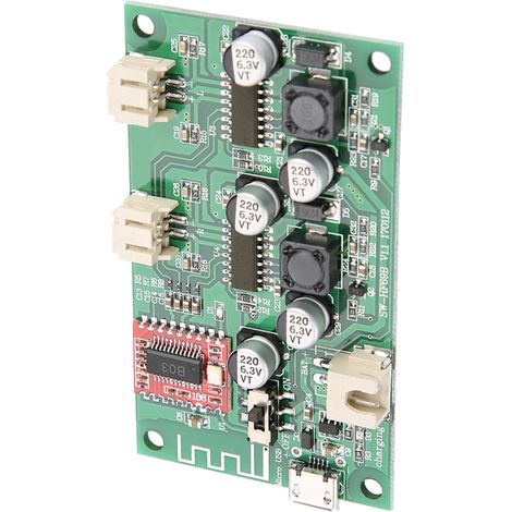 2x6W Bluetooth-Leistungsverstärkerplatine, DC 5V/3,7V Lithium-Batterie mit Lademanagement HF69B (1/5)