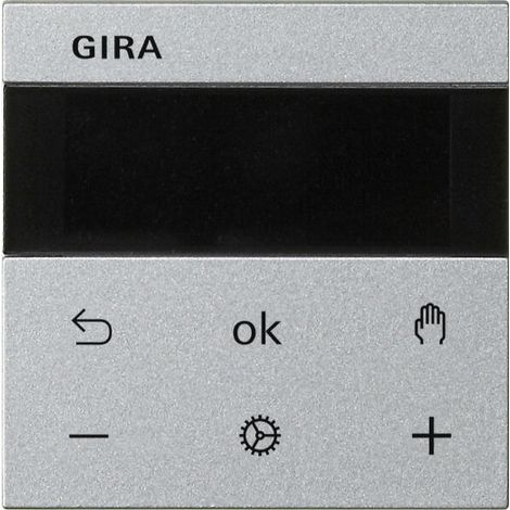 Gira Raumtemperaturregler S3000 RTR Display System 55 F Alu