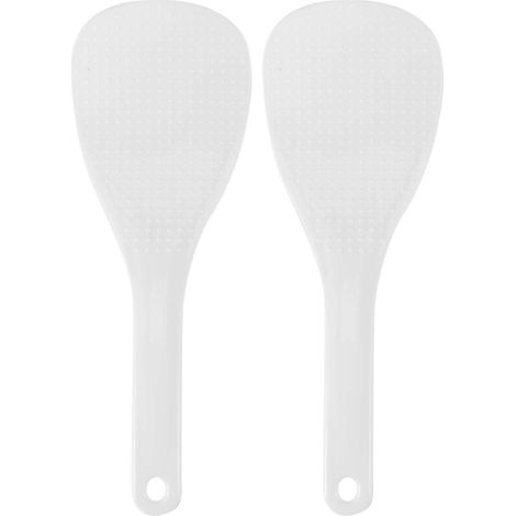 2X cuisine Dotted blanc plastique plat riz cuillère palette Meal cuillère (1/5)