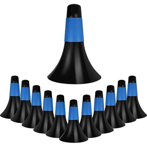 12 Cônes D'Entraînement Sportif de 22,9 cm en Plastique pour Patinage D'Agilité pour Enfants, Entraînement de Football, de Basket-Ball, Mixte (1/5)