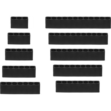 10Pcs Porte-Embouts de Tournevis Organisateur Boîtier de Rangement en Plastique pour Tout Embout de Tournevis Métallique de 1/4" (1/5)