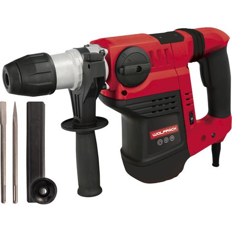 Wolfpack Martillo Perforador SDS MAX 1.500 Watt. Con Accesorios y Maletín