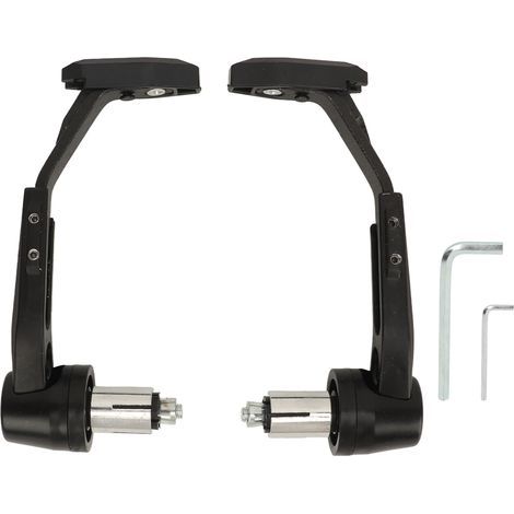 1 Paire de Leviers de Protection pour Moto CNC en Alliage d'Aluminium Universel Poignée d'Embrayage et de Frein Garde de Guidon Noir (1/5)