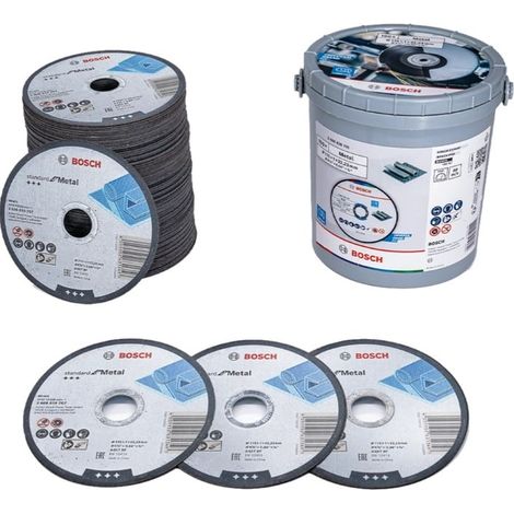 BOSCH 2.608.626.115 (pkt of 100) Metal cutting disc 115mm x 1mm x 22.23mmm
