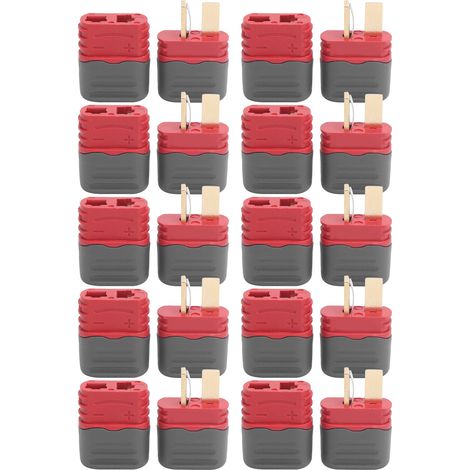 10er-Set RC-Anschlussadapter T-Stecker (männlich/weiblich) mit Schutzgehäuse für ferngesteuerte Autos und Flugzeugmodelle (1/5)