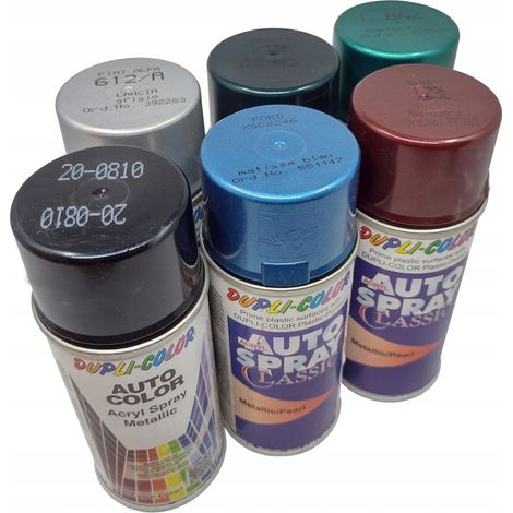 Set mit 6 x 150 ml Sprühlack in verschiedenen Farben, Dekormetallic (1/5)
