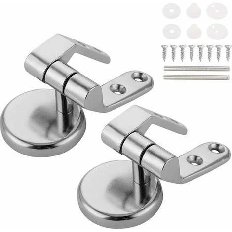 Toilet Seat Hinge Replacement Fixings Zinc Alloy Toilet Seat Hinge for Wood Resin MDF Toilet Seat (1/4)