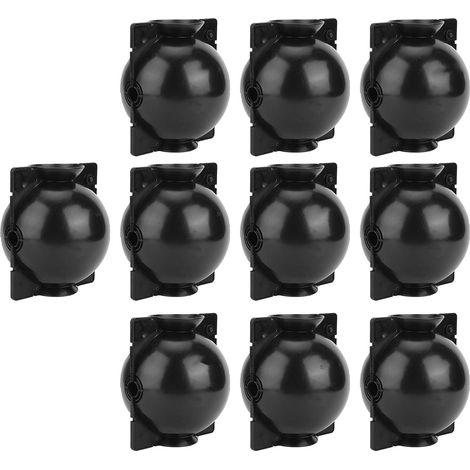 Boîte de Culture de Racine de Plante, Boule de Dispositif d'enracinement 10 conteneurs réutilisables de Dispositif d'enracinement de Plante assisté par PCS pour Les Plantes(Noir)