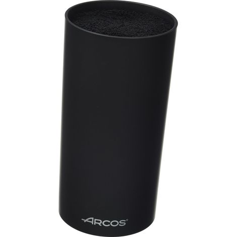 ARCOS Taco Rotondo Protettore per Coltelli fino a 20 centimetri Blocco per Coltelli di Design Elegante Fabbricato in Gomillimetria Termoplastica 110 x 225 millimetri Colore Nero (1/4)