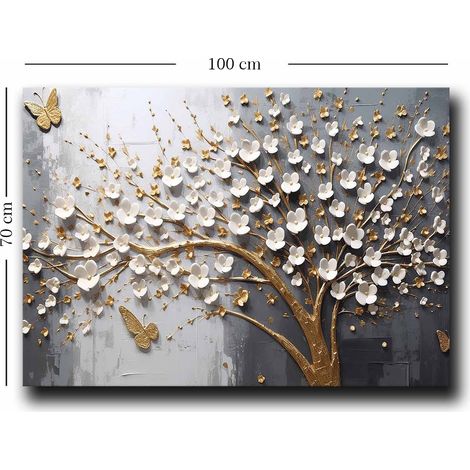 Decoración de pared con impresión en lienzo Painting Multicolor