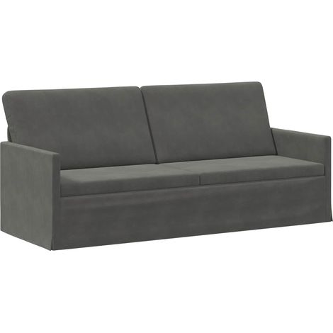 3-Sitzer Sofa Dunkelgrau 190 x 81 x 82 cm Cordstoff vidaXL (1/5)