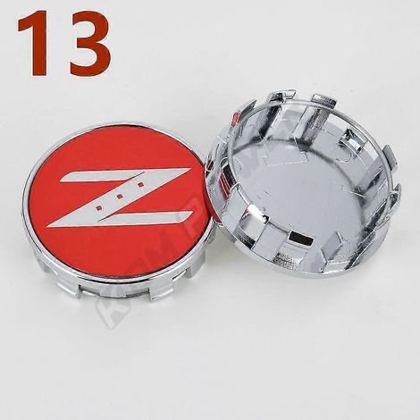 Lot de 4 cache-moyeux de roue 54 mm/50 mm avec emblème Nismo Z Impul, autocollant, 13 (1/4)