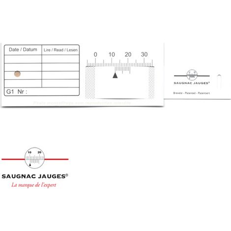 Moncoffrage – Jauge Saugnac G1 pour fissures extérieures – PVC extrudé résistant aux intempéries – Dimensions 160 x 40 mm – Suivi de fissures à l'unité