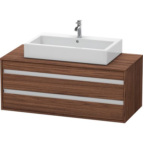 Duravit Ketho lavabo sobre encimera, suspendido, 1200x496x550 mm,