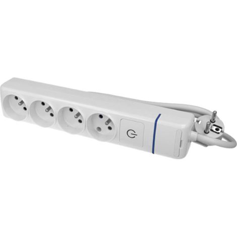 Multiprise 4 prises avec câble 1,5m & interrupteur (1/2)