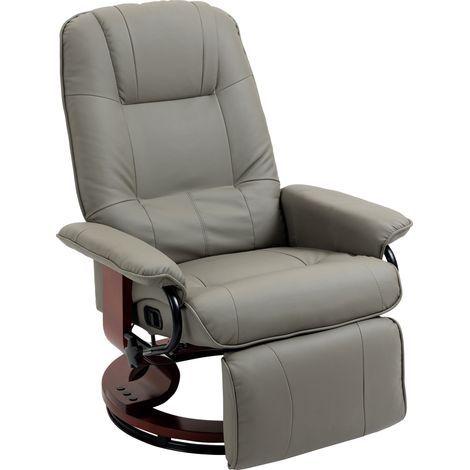 Fauteuil relax inclinable CAROLINE gris (1/5)