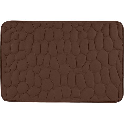 Alfombrilla de baño, de espuma viscoelástica, con textura de gofre, antideslizante, absorbente, para baño o dormitorio. (1/5)