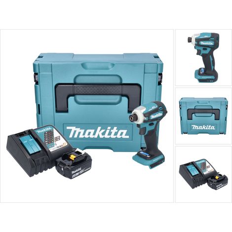 Avvitatore a impulsi a batteria Makita DTD 172 RM1J 18 V 180 Nm 1/4" brushless + 1x batteria ricaricabile 4,0 Ah + caricabatterie + Makpac (1/5)