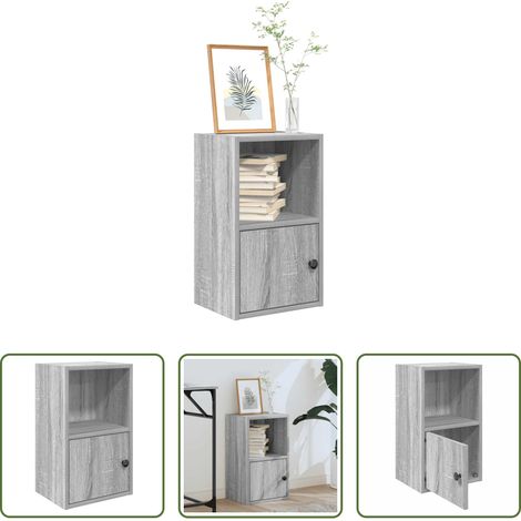 Bücherregal Holz -  Bücherregal Grau Sonoma 31x24x52 cm Holzwerkstoff (1/5)